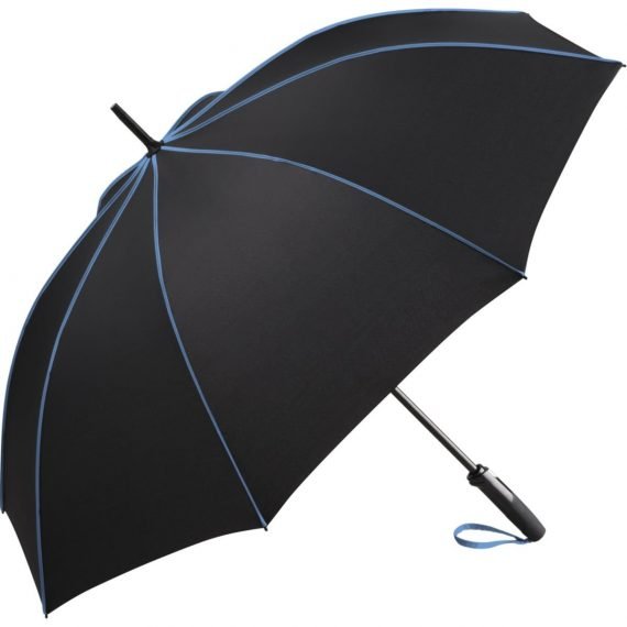 ombrello personalizzato nero con profili colorati