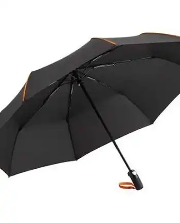 ombrello personalizzato piccolo nero a righe colorate