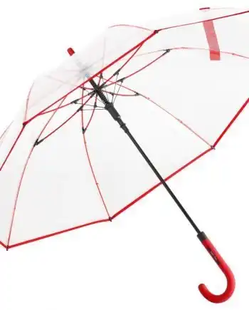 ombrello personalizzato trasparente con profili colorati