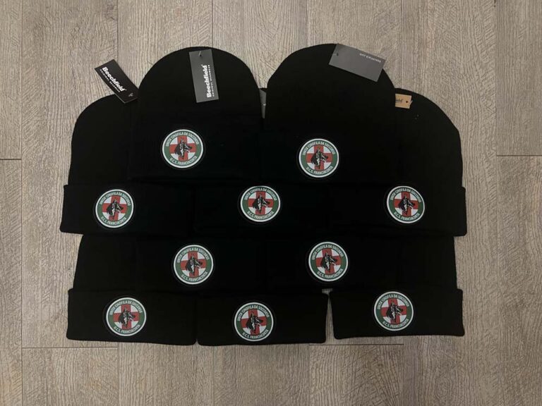 Berretta con patch stampata da noi