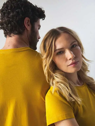 magliette stampate di cotone organico