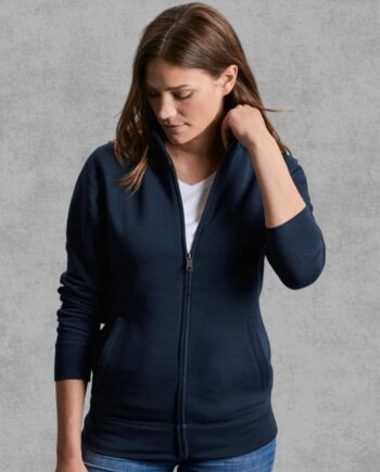 Felpa Zip Jacket Premium Ricamata Donna
