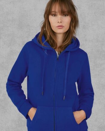 Felpa Cappuccio Zip Premium Donna