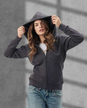 Felpa Cappuccio Zip Donna