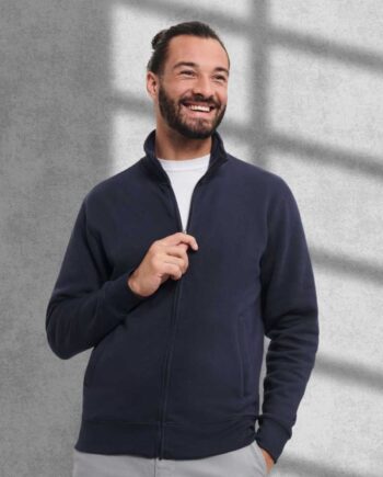 Felpa Zip Jacket Premium Ricamata Uomo