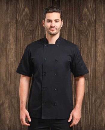 Giacca Cuoco Manica Corta Ricamata