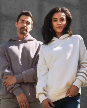 Felpa Cappuccio Unisex Oversize Ricamata