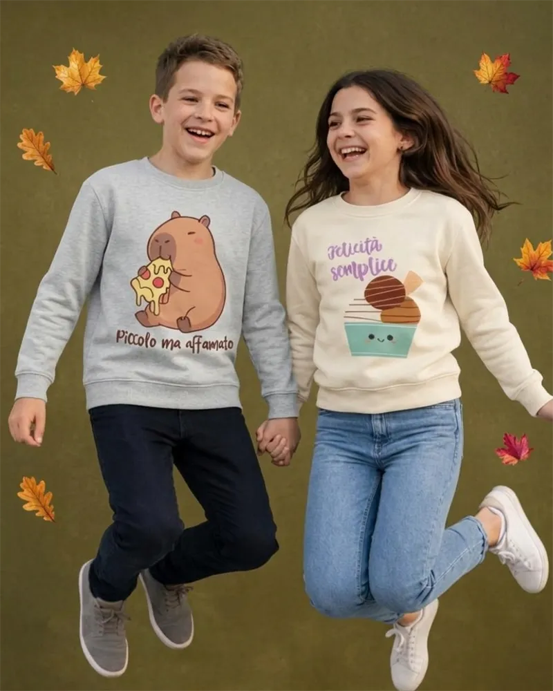 Felpe personalizzate per bambini con stampa