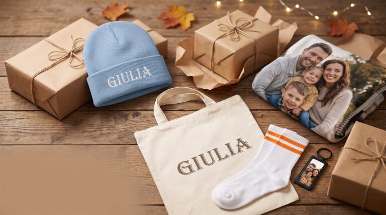 Idee regalo personalizzate: plaid con foto, berretta, shopper e calzini