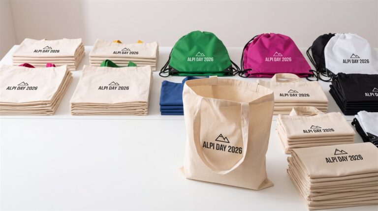 Shopper e sacche personalizzate per un evento aziendale
