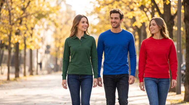 Abbigliamento Payper in autunno: polo, t-shirt e felpa