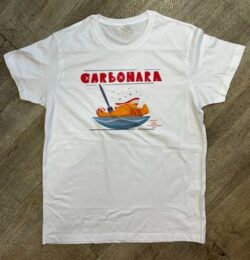 maglietta personalizzata slub da uomo bianca