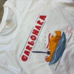 maglietta personalizzata slub da uomo dettaglio stampa