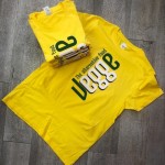 magliette personalizzate cotone organico uomo gialle