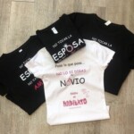 magliette personalizzate slub donna bianche nere