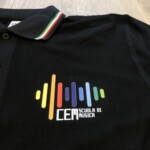 polo personalizzata italia da uomo nera