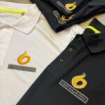 polo personalizzata sportiva da uomo bianche e nere