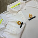 polo personalizzata sportiva da uomo bianche