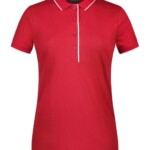 polo team strisce bianche rossa