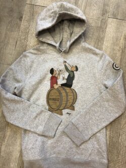 felpa con cappuccio stampata