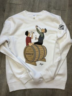 felpa unisex personalizzata bianca