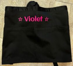 grembiule bar personalizzato nero
