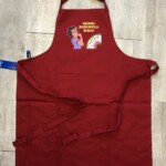 grembiule personalizzato a tinta unita tasca