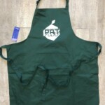 grembiule personalizzato a tinta unita verde