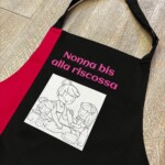 grembiule personalizzato bicolor stampa