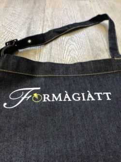 grembiule personalizzato di jeans scritta