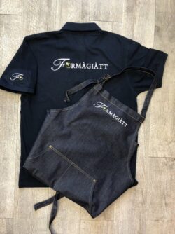 grembiule personalizzato di jeans set