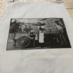 grembiuli personalizzata con stampa in bianco e nero