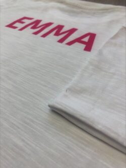 maglietta personalizzata slub da bambina stampa