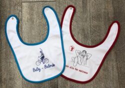 bavaglino personalizzato bicolore