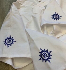giacca cuoco personalizzata manica corta dettaglio maniche