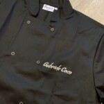 giacca cuoco personalizzata manica corta nera nome