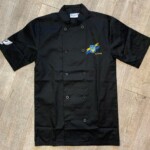 giacca cuoco personalizzata manica corta nera