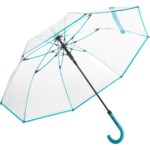 ombrello personalizzato trasparente con profili azzurri