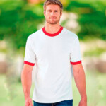 t-shirt personalizzata ringer bianca