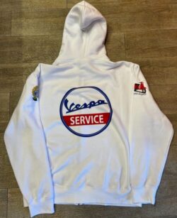 felpa personalizzata organica con cappuccio e zip da uomo retro