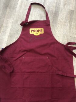 grembiule personalizzato regolabile bordeaux