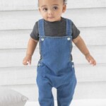 body neonato personalizzato a salopette