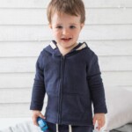 felpa personalizzata con cappuccio e zip da neonato