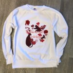 felpa personalizzata donna organica girocollo