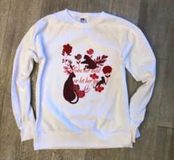 felpa personalizzata donna organica girocollo