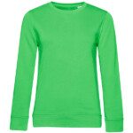 felpa personalizzata organica girocollo donna verde