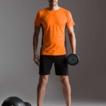 maglietta personalizzata air uomo fronte arancione