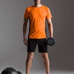 maglietta personalizzata air uomo fronte arancione