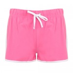 pantaloncini personalizzati bicolor da donna pink