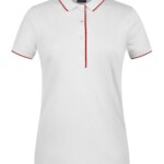 polo personalizzata a righe colorate da donna